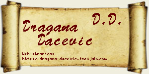 Dragana Dačević vizit kartica